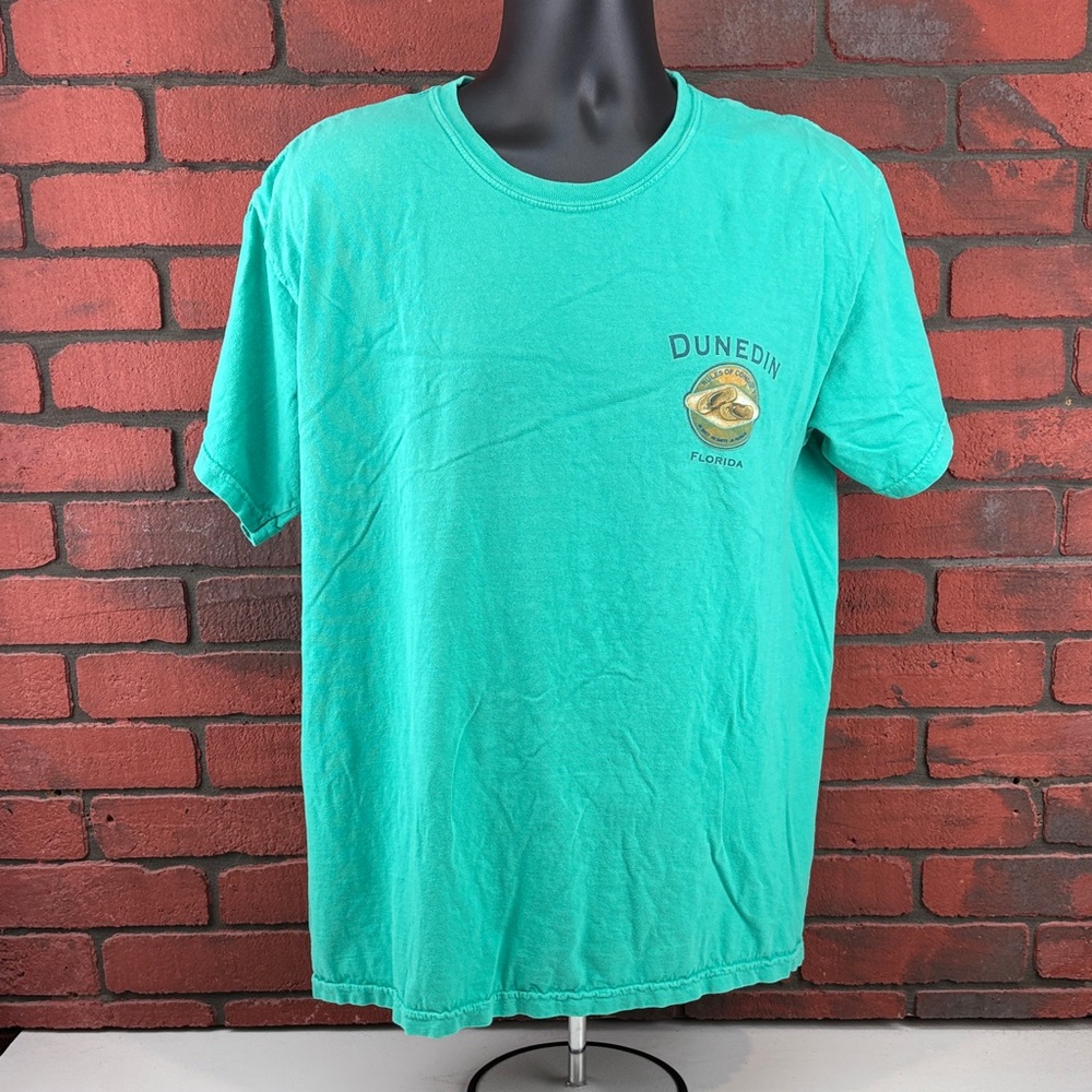 Comfort Colors Shirt Mens Large Teal Dunedin Fl Design